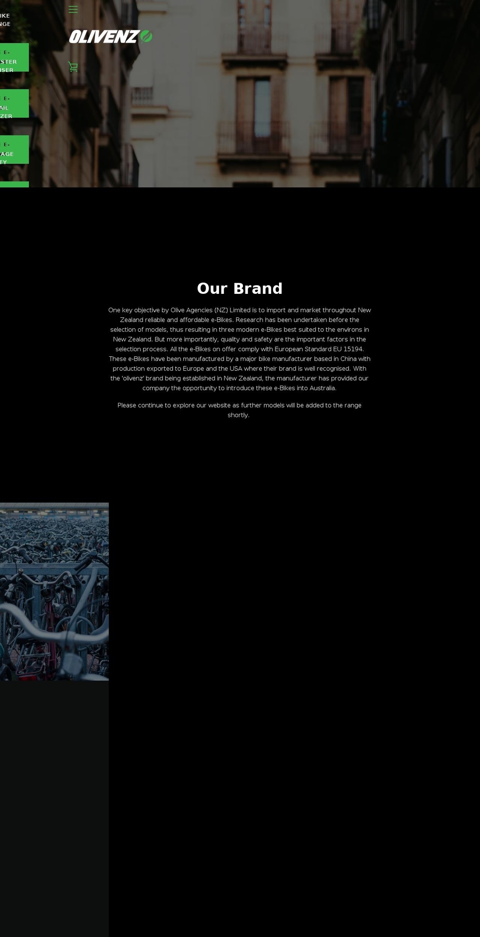 olivenz.com — Shopify storefront screenshot