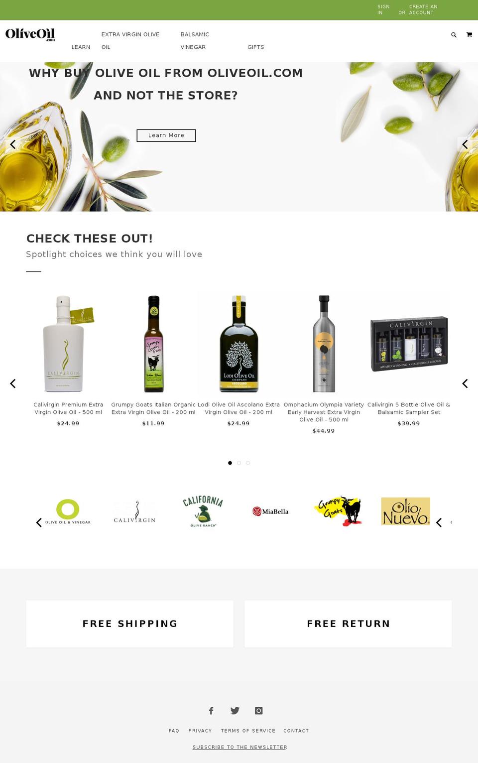 blackdeers-custom Shopify theme site example oliveoil.com