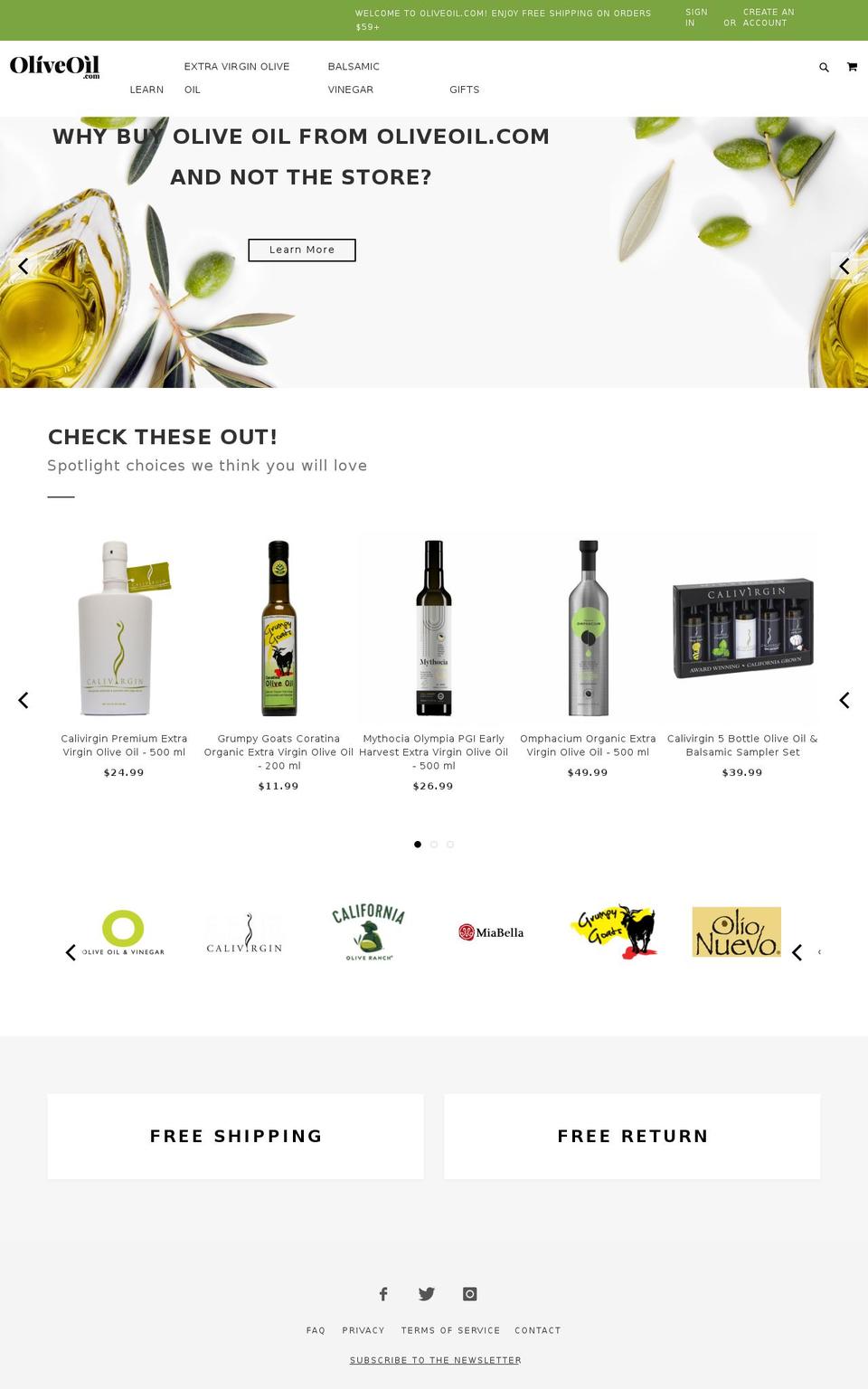 blackdeers-custom Shopify theme site example oliveoils.com