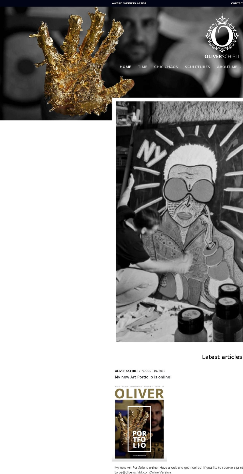 oliverschibli.com shopify website screenshot