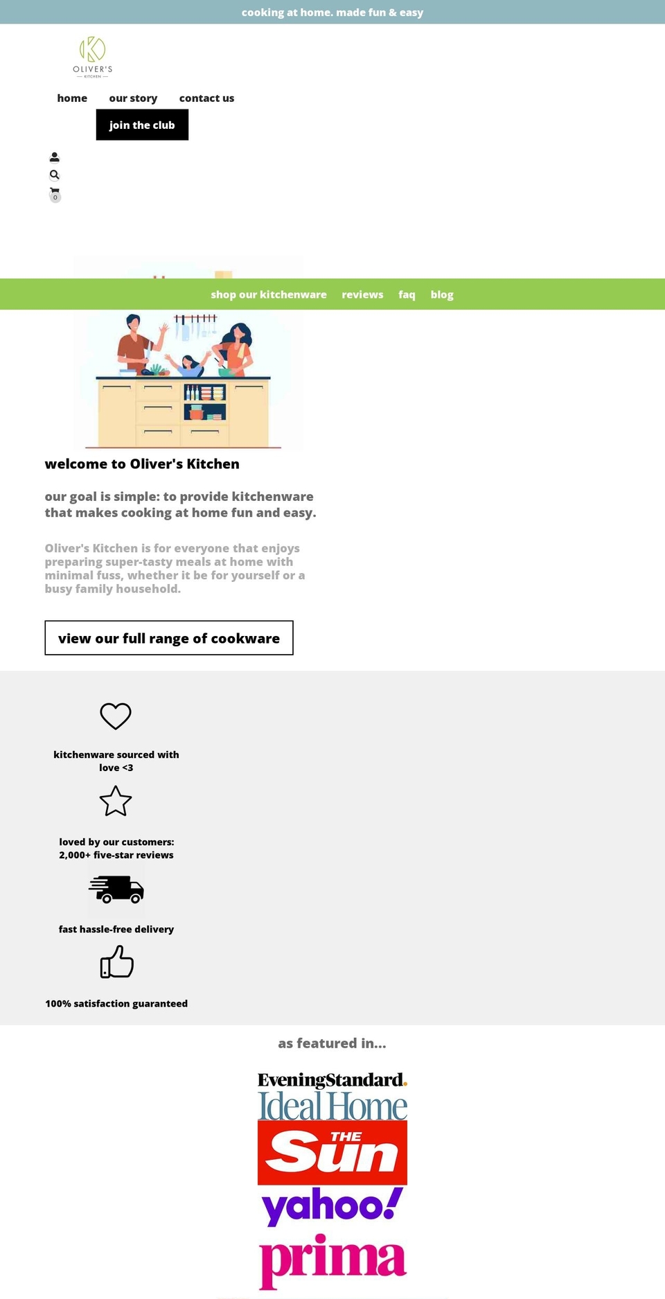 oliverskitchen.co.uk shopify website screenshot