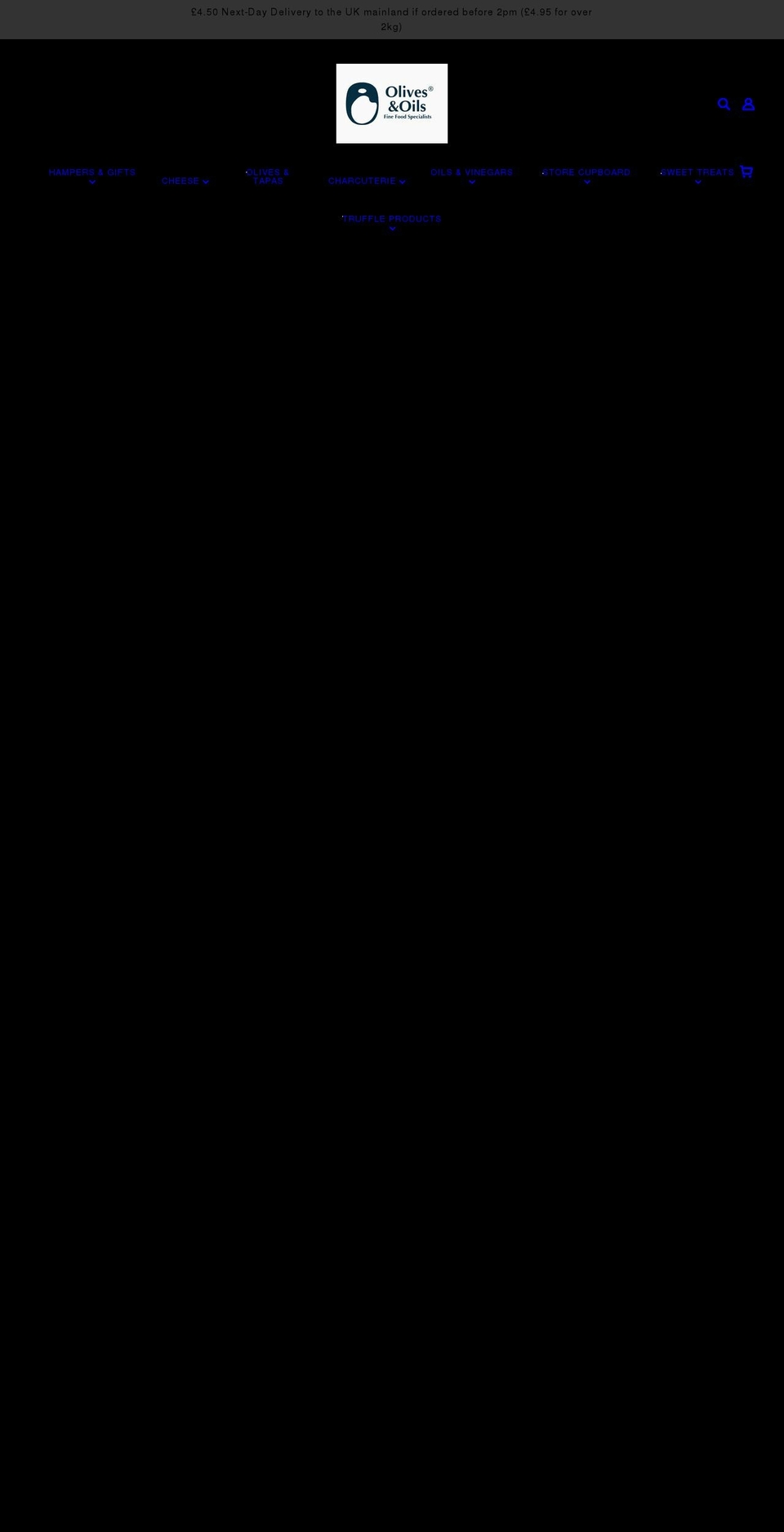 olivesandoils.co.uk shopify website screenshot
