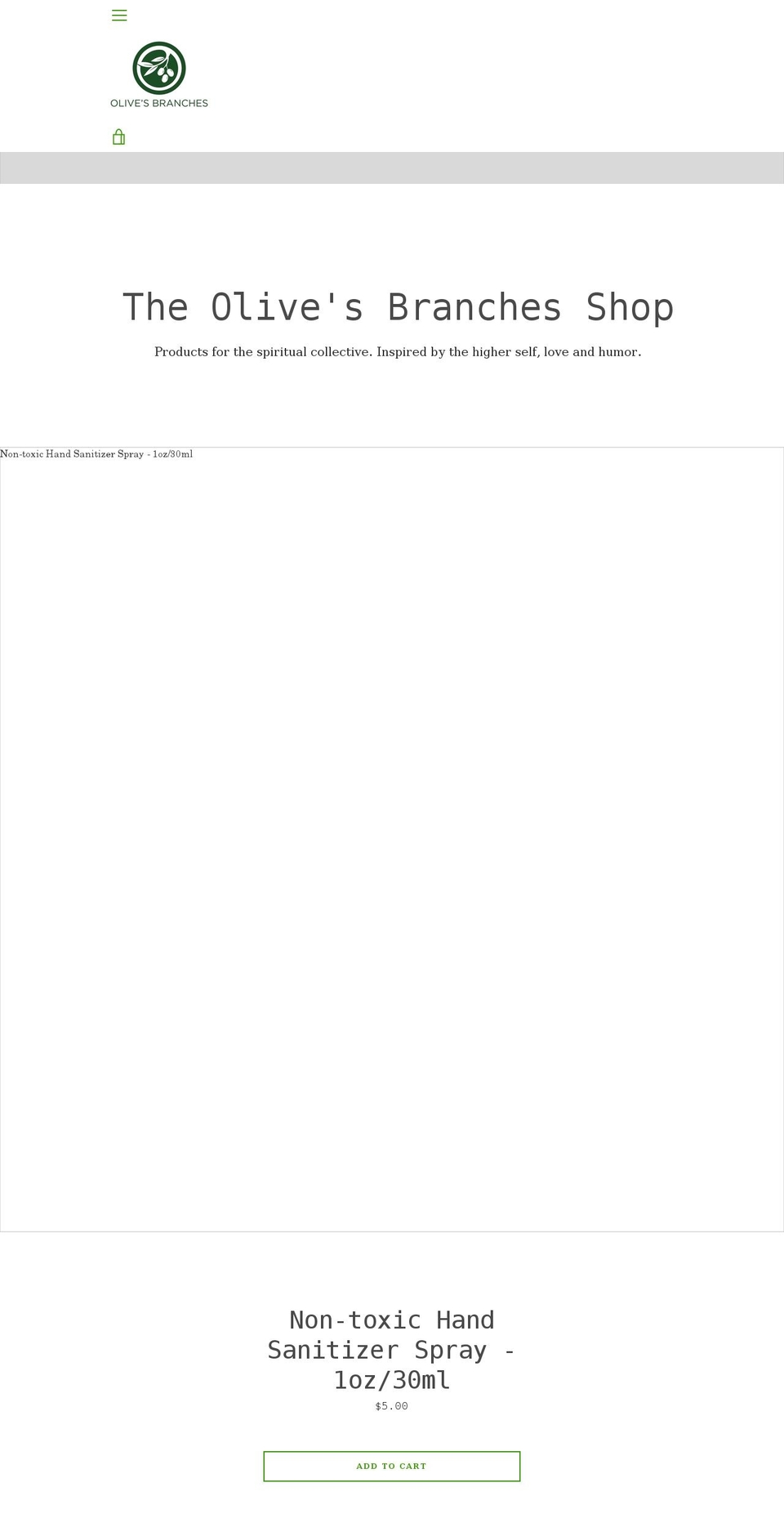 olivesbranches.net shopify website screenshot