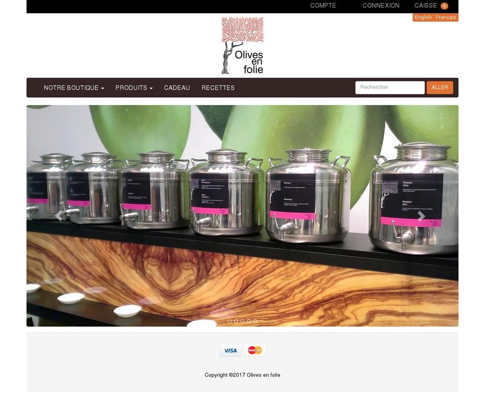 olivesenfolie.com shopify website screenshot