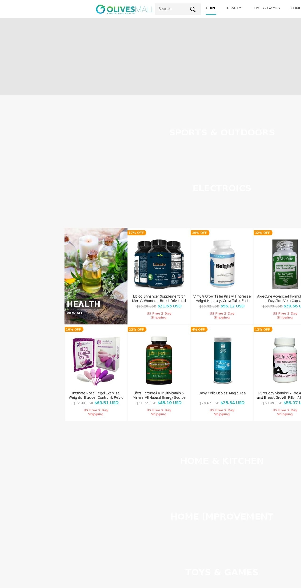 olivesmall.com — Shopify storefront screenshot
