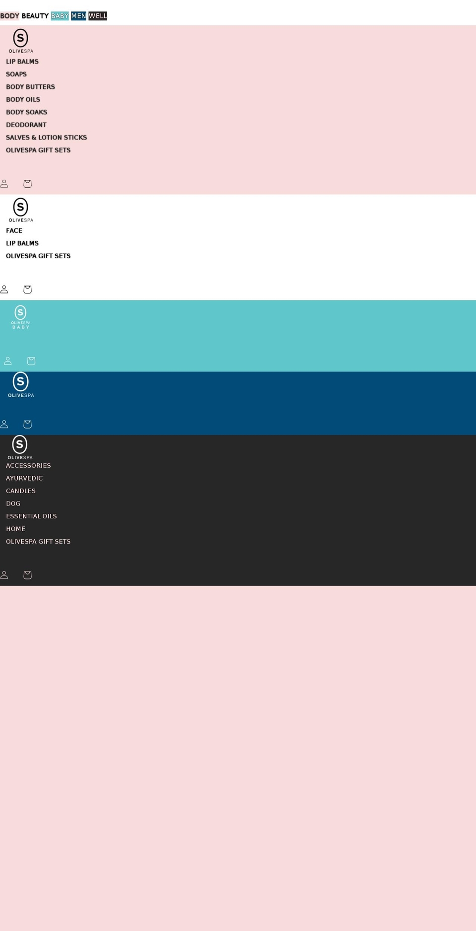 olivespa.com shopify website screenshot