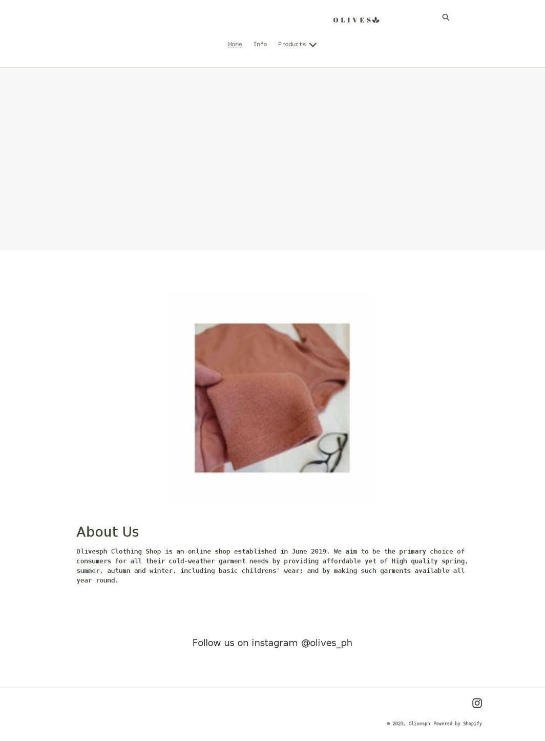 olivesph.com shopify website screenshot