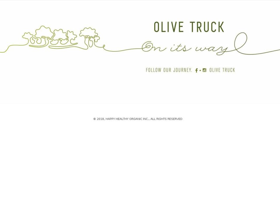 olivetruck.com shopify website screenshot