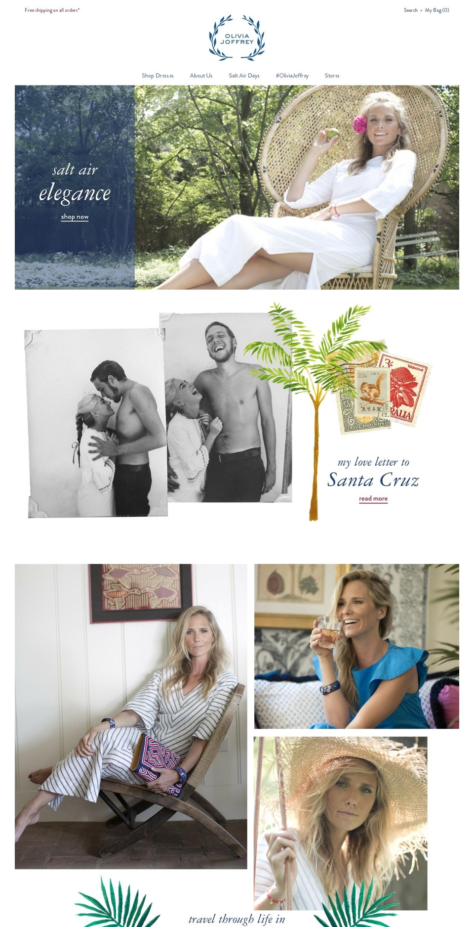 oliviajoffrey.com shopify website screenshot
