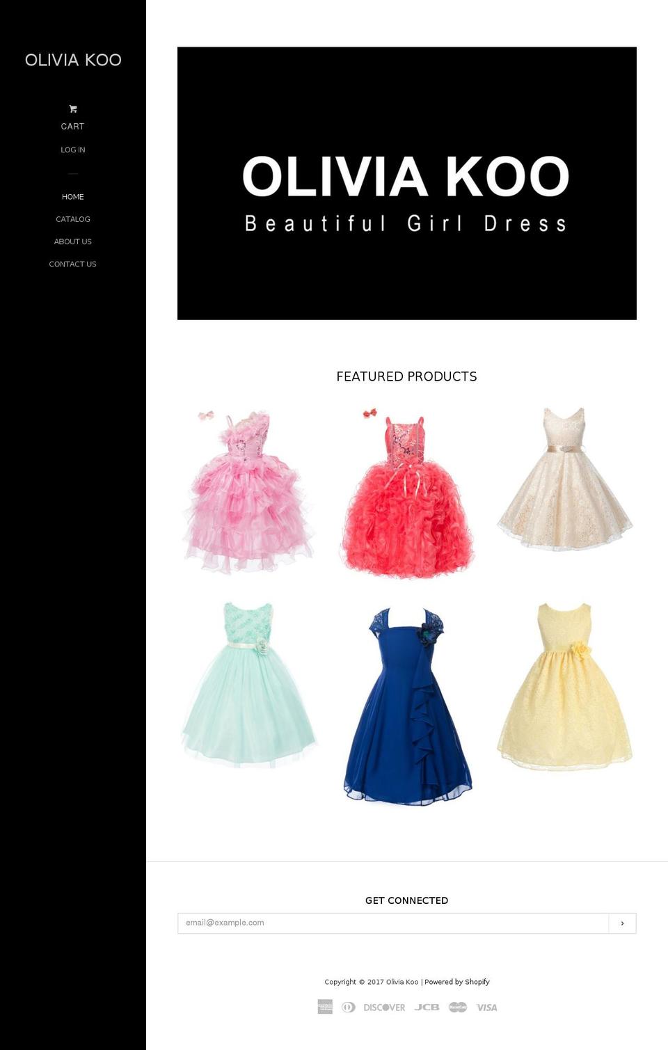 oliviakoo.com shopify website screenshot
