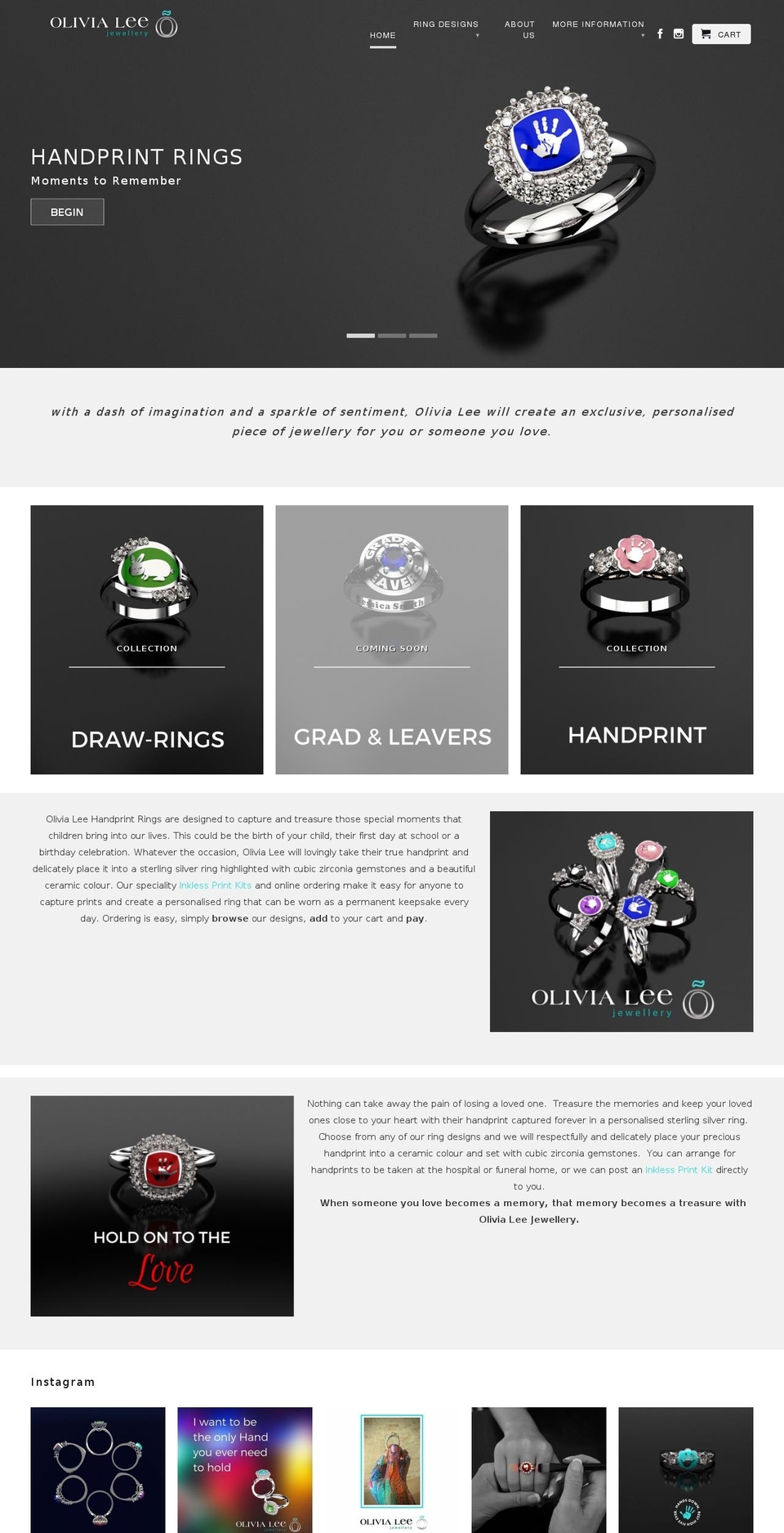 olivialeejewellery.com shopify website screenshot