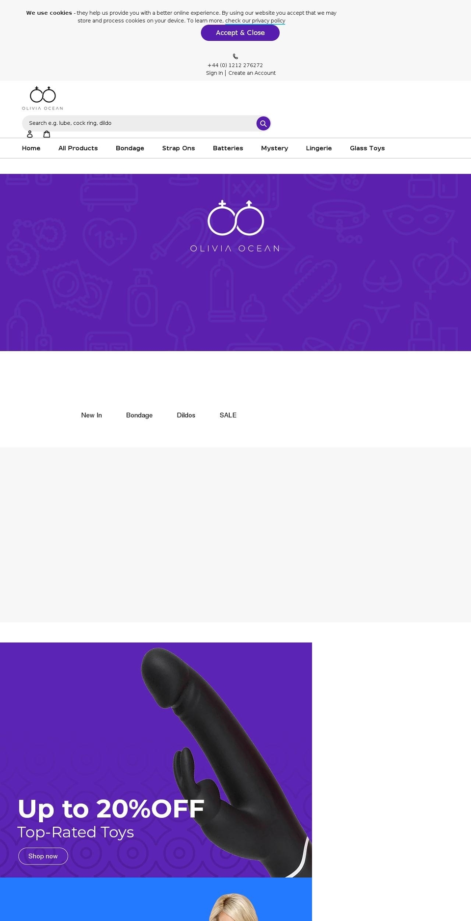 oliviaocean.com shopify website screenshot