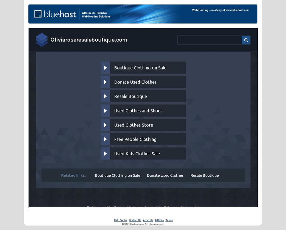 oliviaroseresaleboutique.com — Shopify storefront screenshot