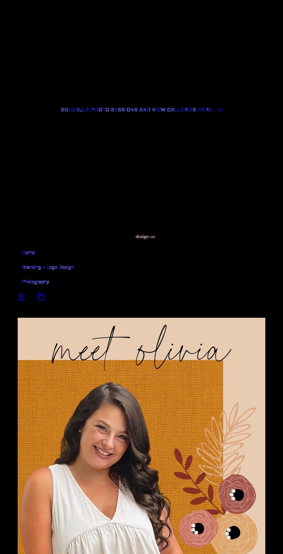 oliviasdesigncompany.com shopify website screenshot