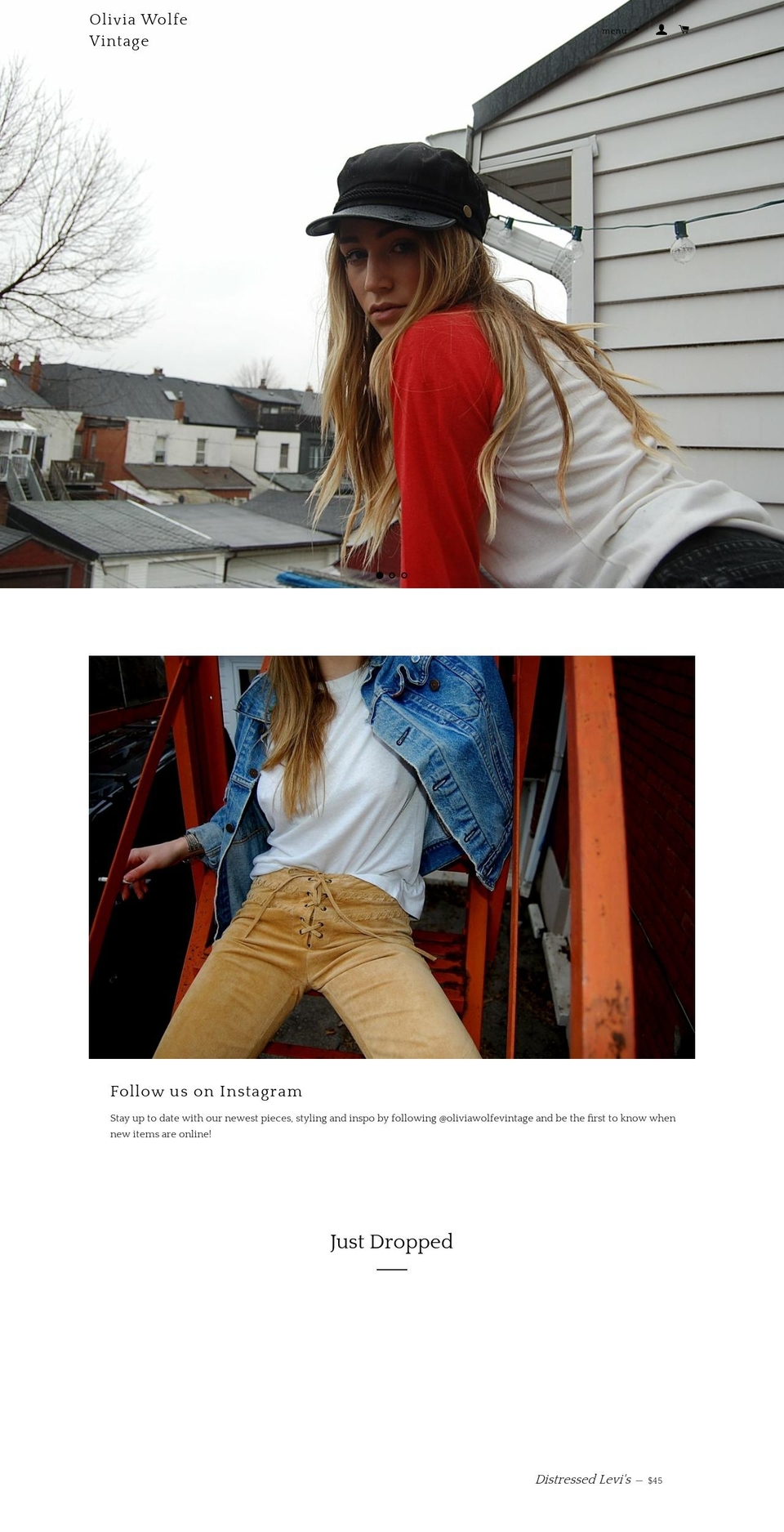 oliviawolfedesigns.com — Shopify storefront screenshot