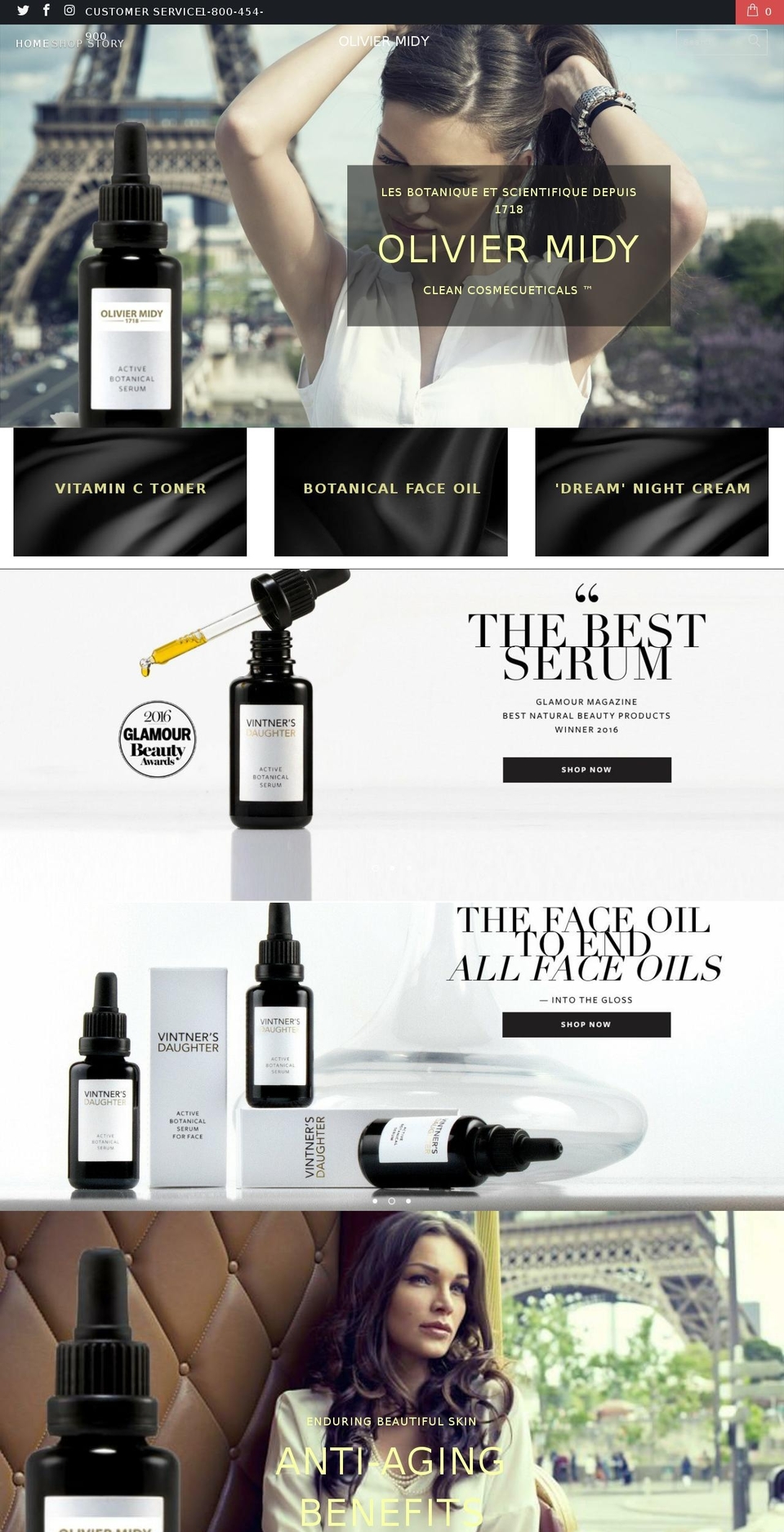 oliviermidy.com shopify website screenshot