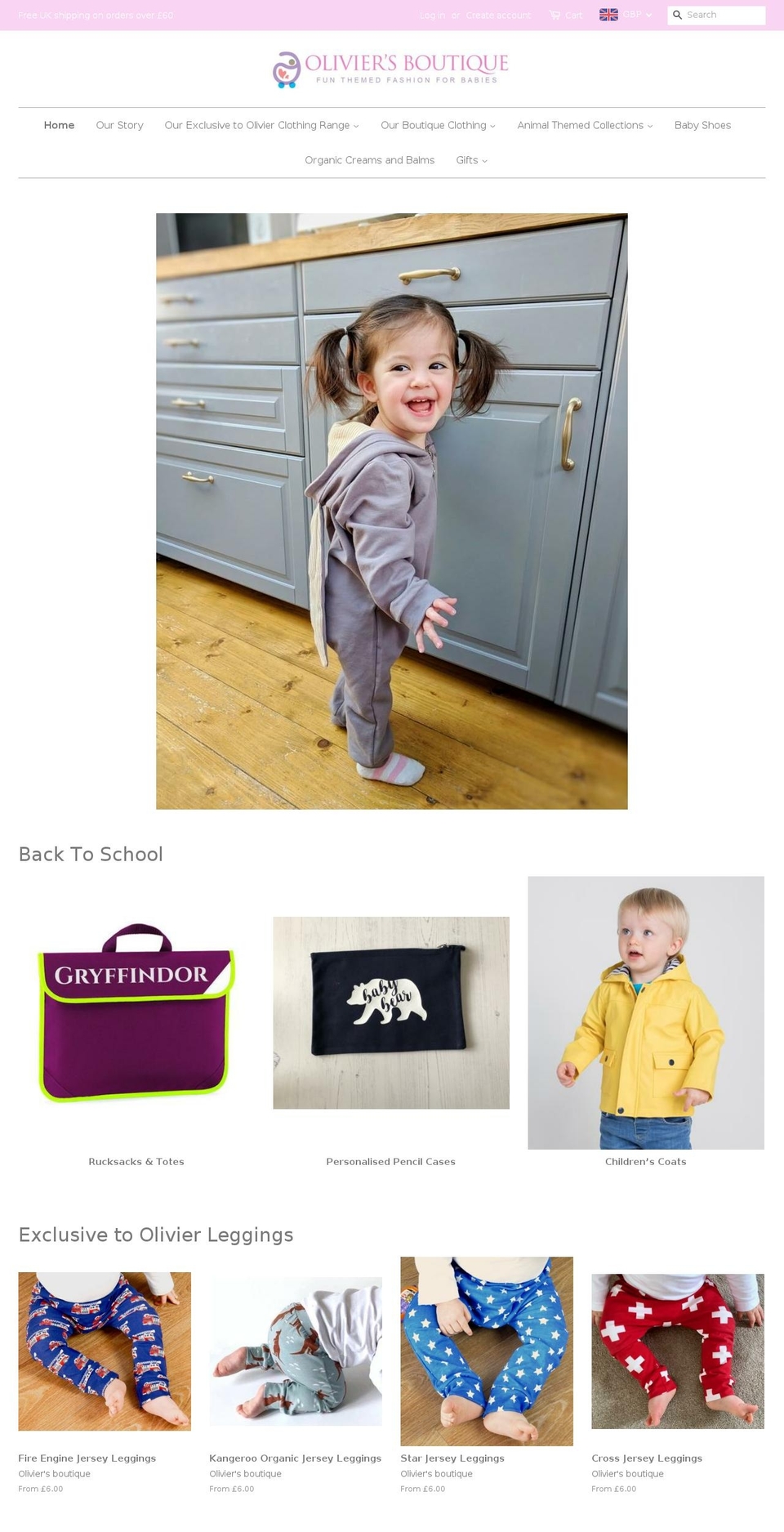 oliviersboutique.com shopify website screenshot