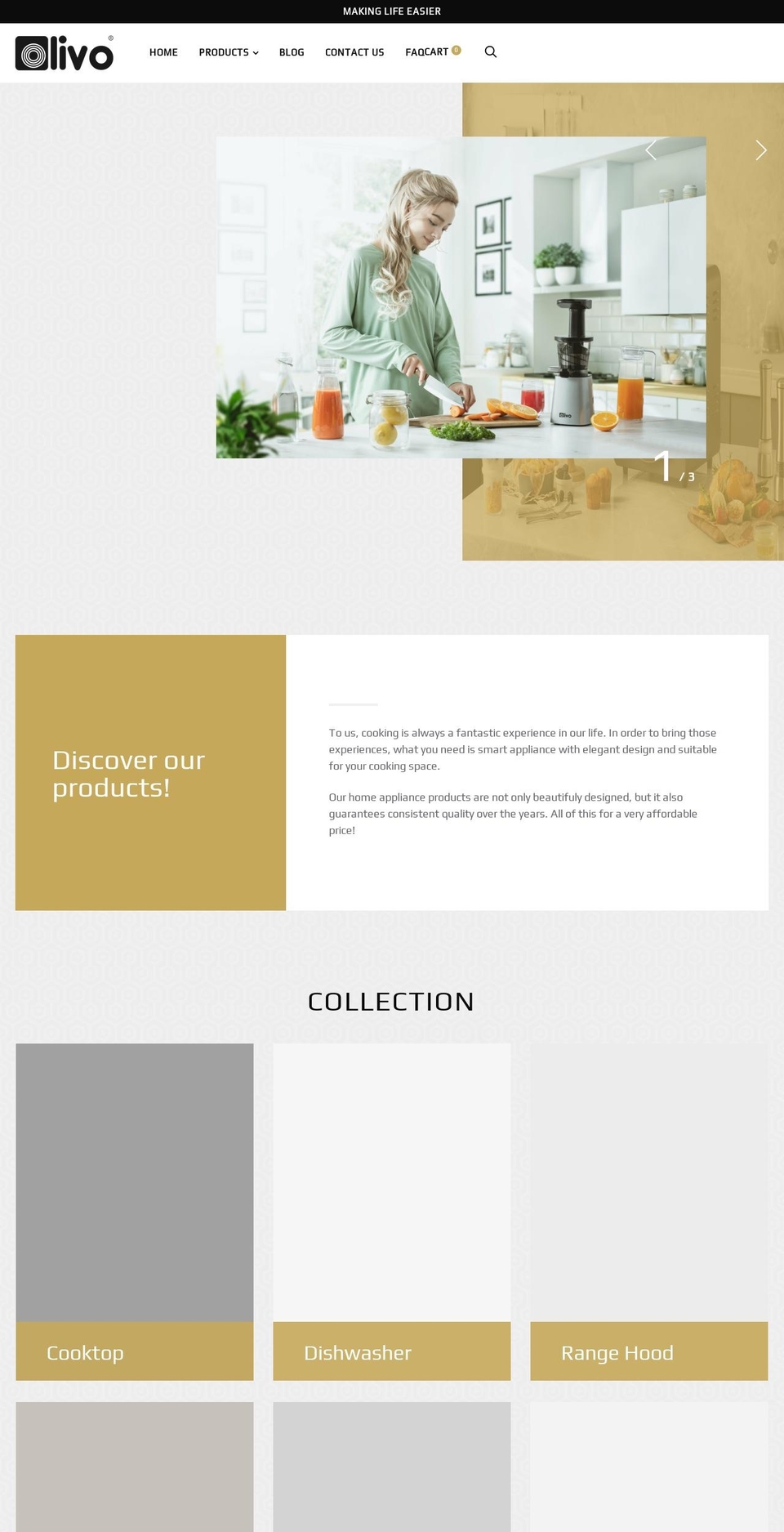 olivo-electronics.com shopify website screenshot