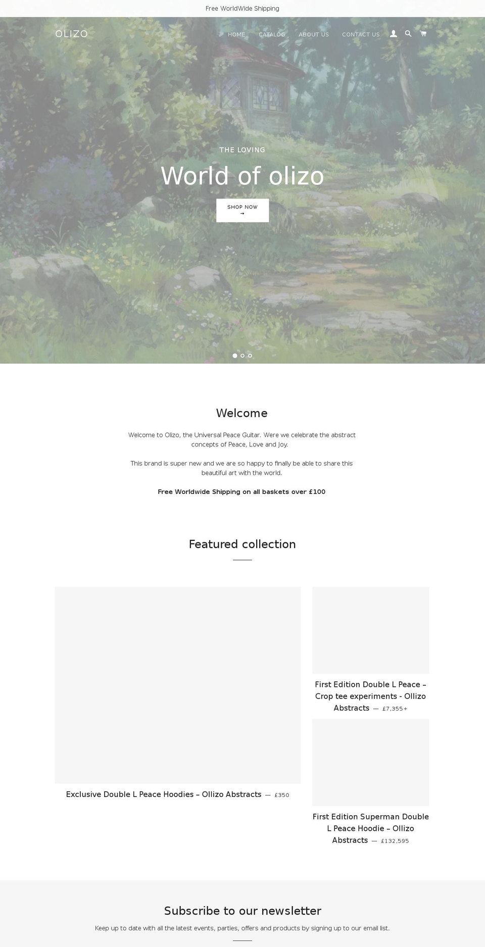 olizo.com — Shopify storefront screenshot