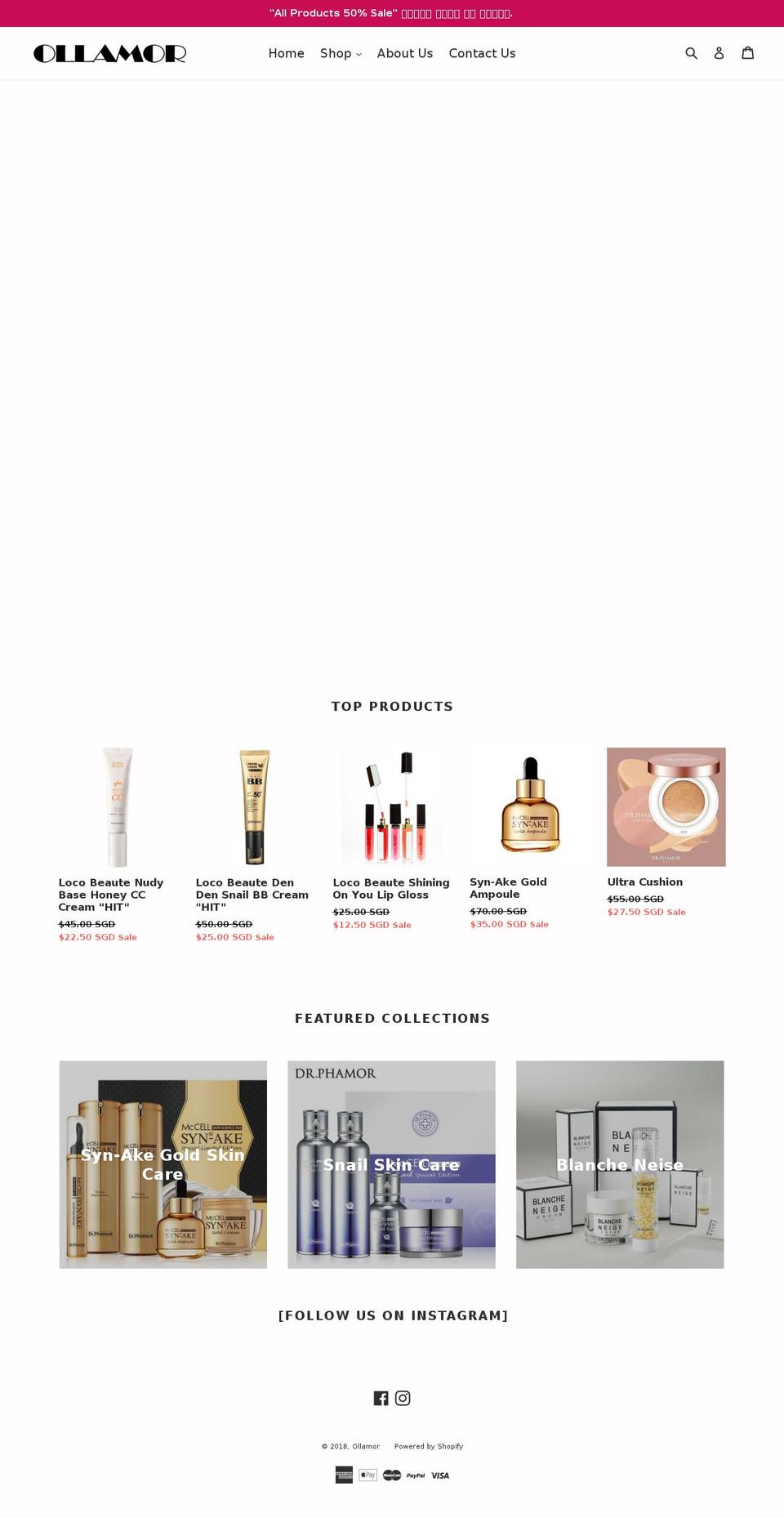 ollamor.com — Shopify storefront screenshot