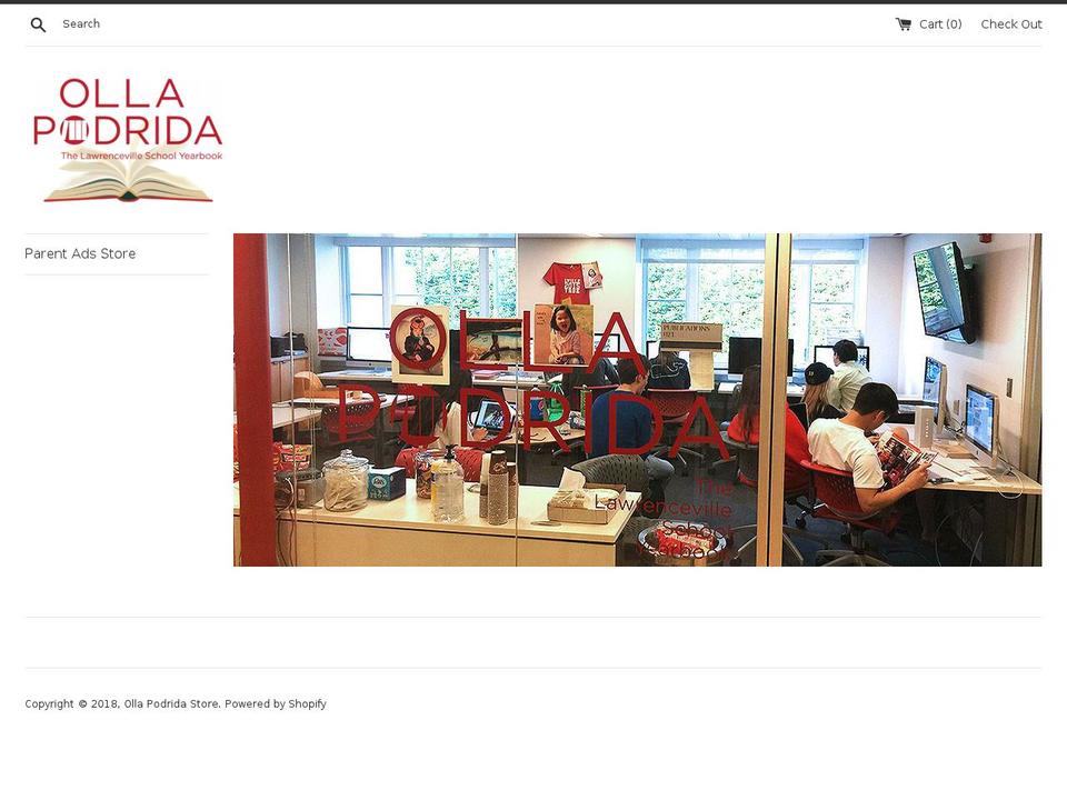 ollapodrida.org shopify website screenshot