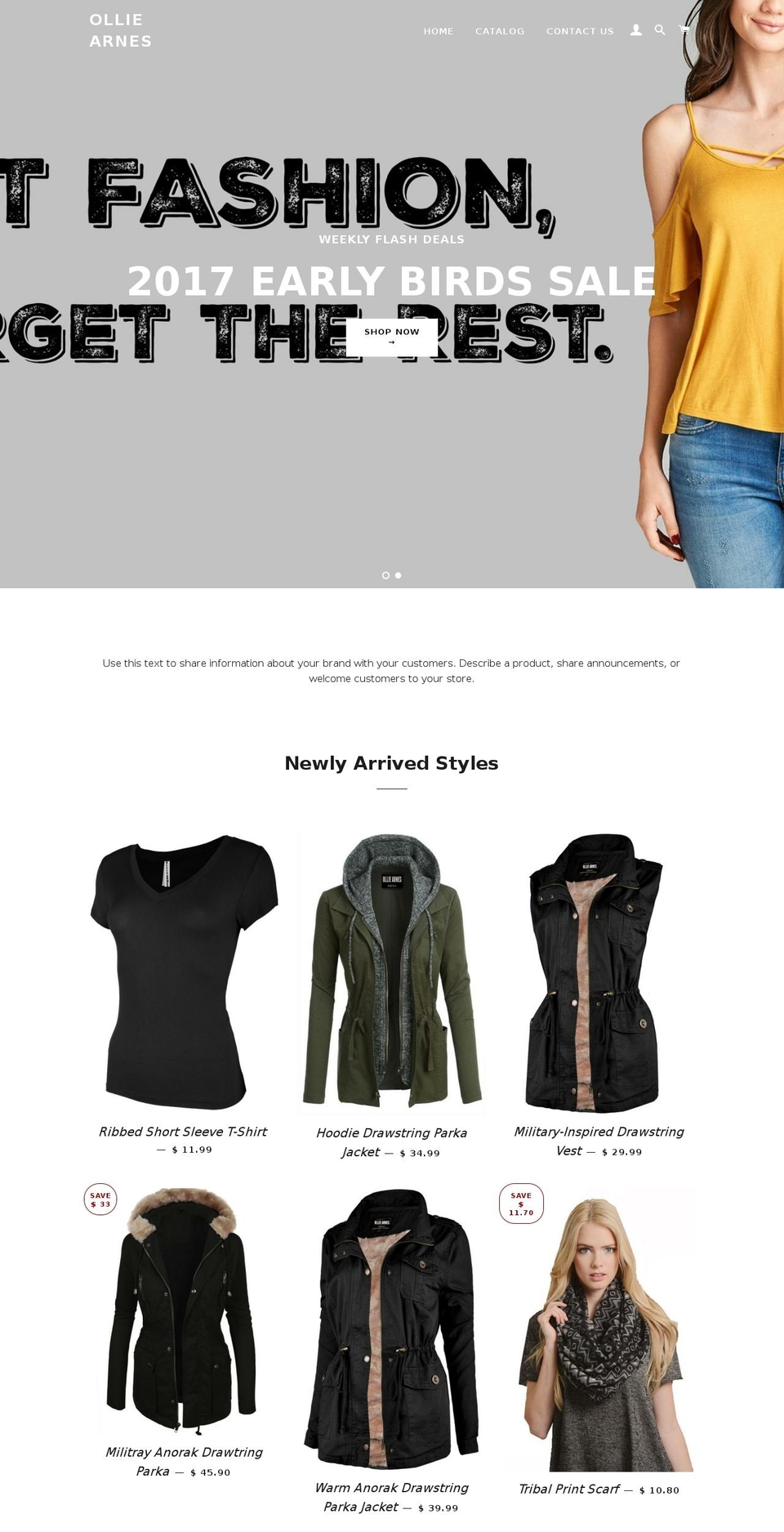 olliearnes.com shopify website screenshot