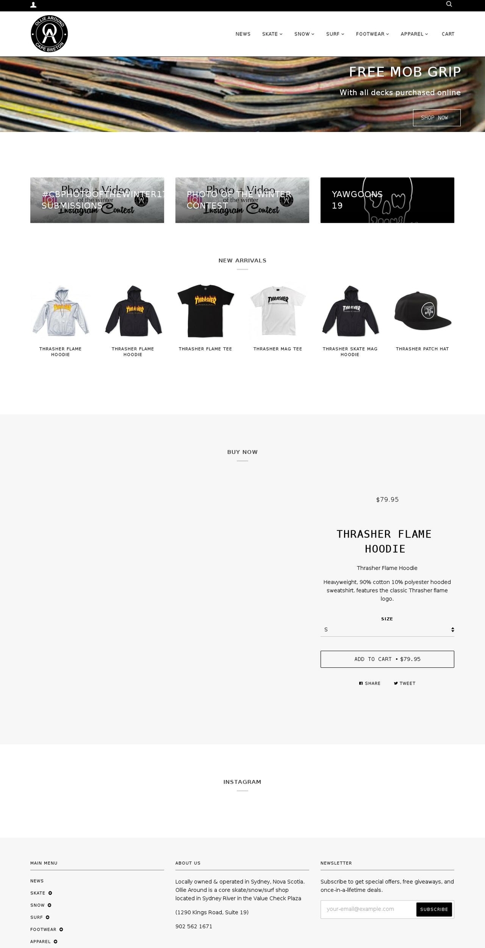 olliearound.com shopify website screenshot