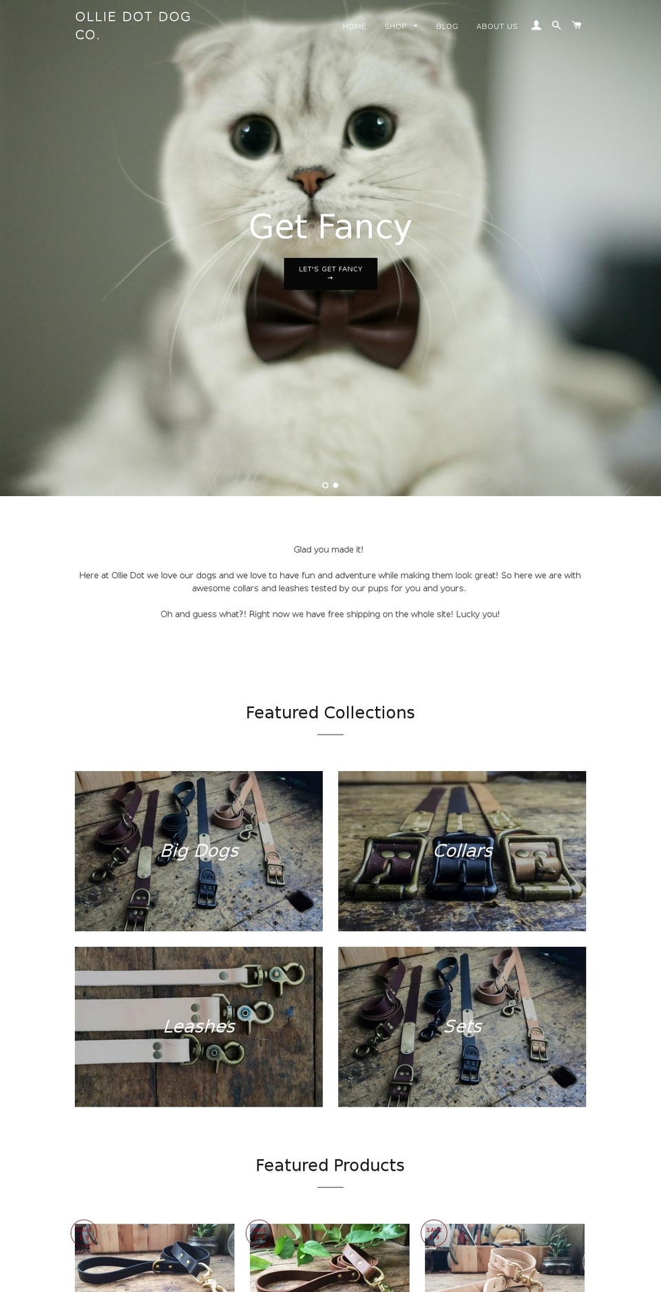 olliedot.com shopify website screenshot