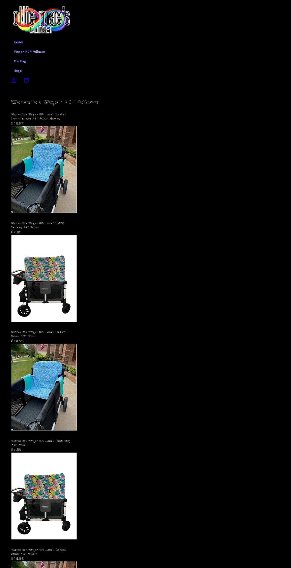 olliemaescloset.com shopify website screenshot