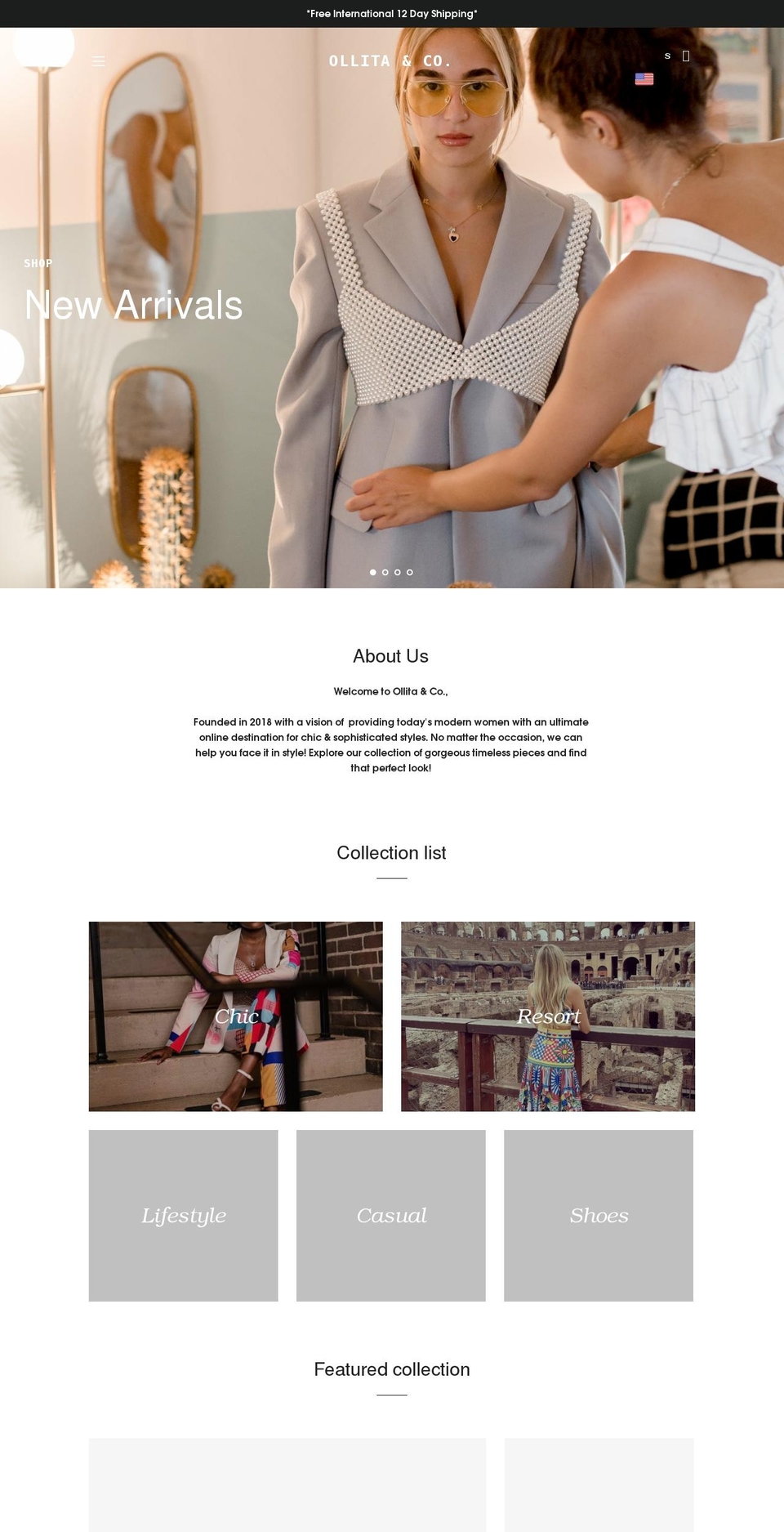 ollitaandco.com shopify website screenshot