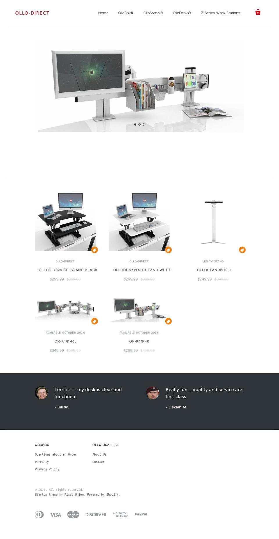 ollo-direct.com shopify website screenshot