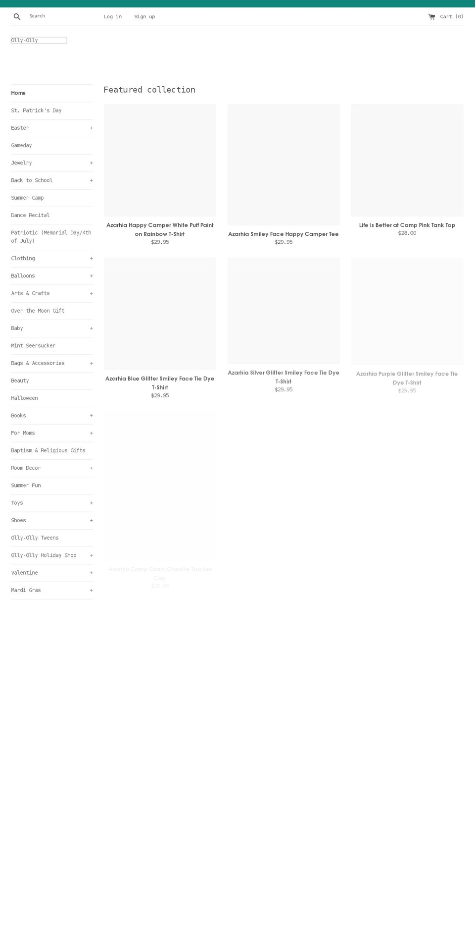 olly-olly.com shopify website screenshot
