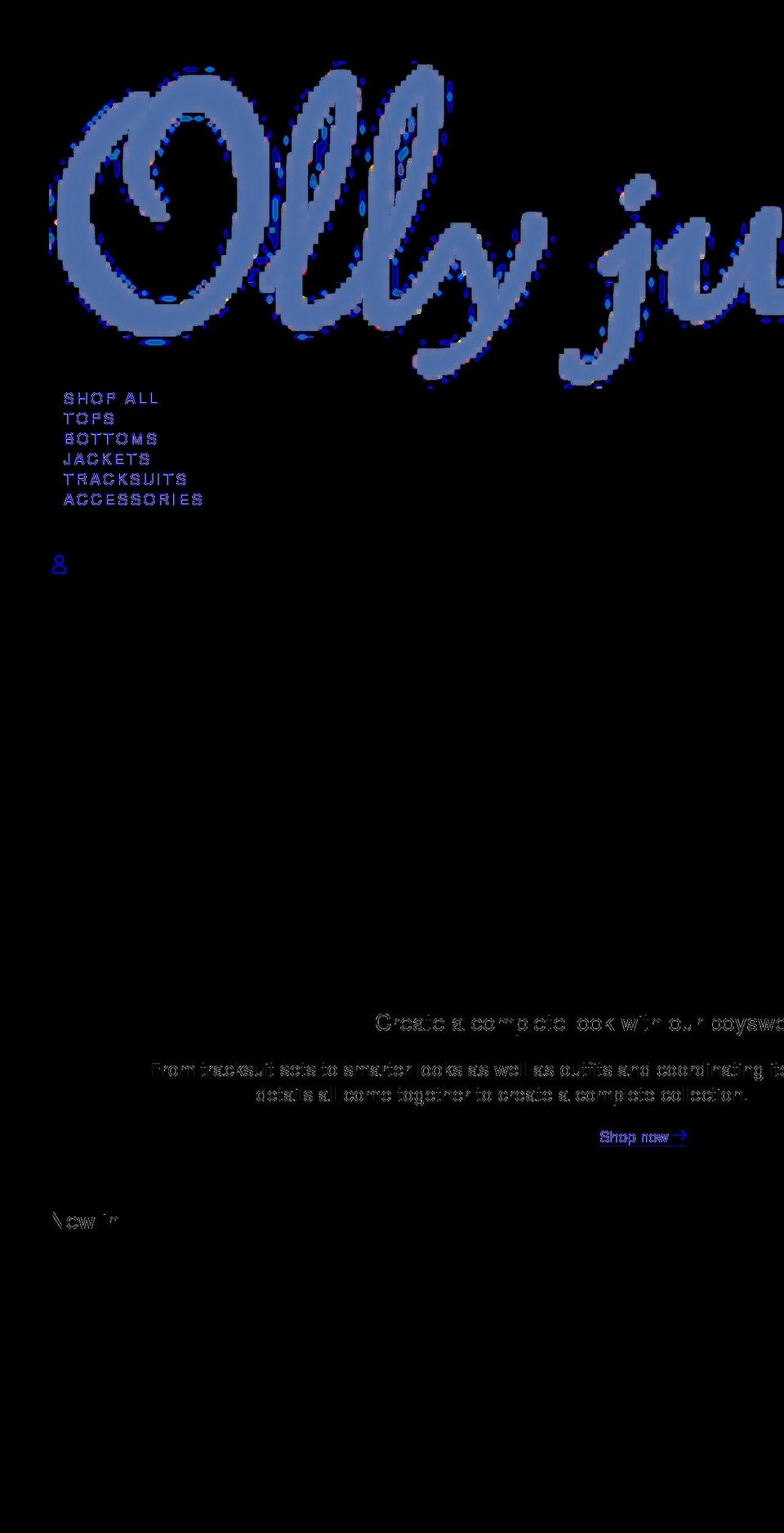 ollyjunior.com shopify website screenshot