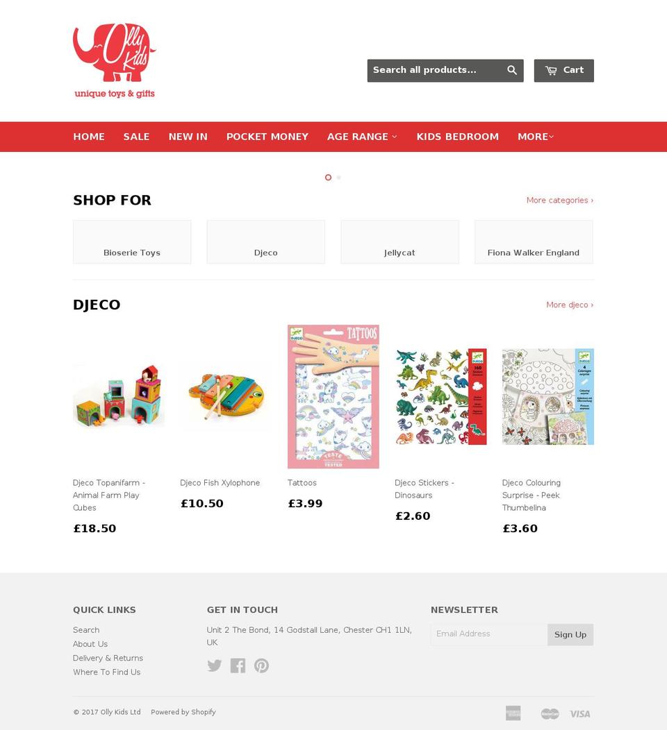 ollykidsltd.com shopify website screenshot