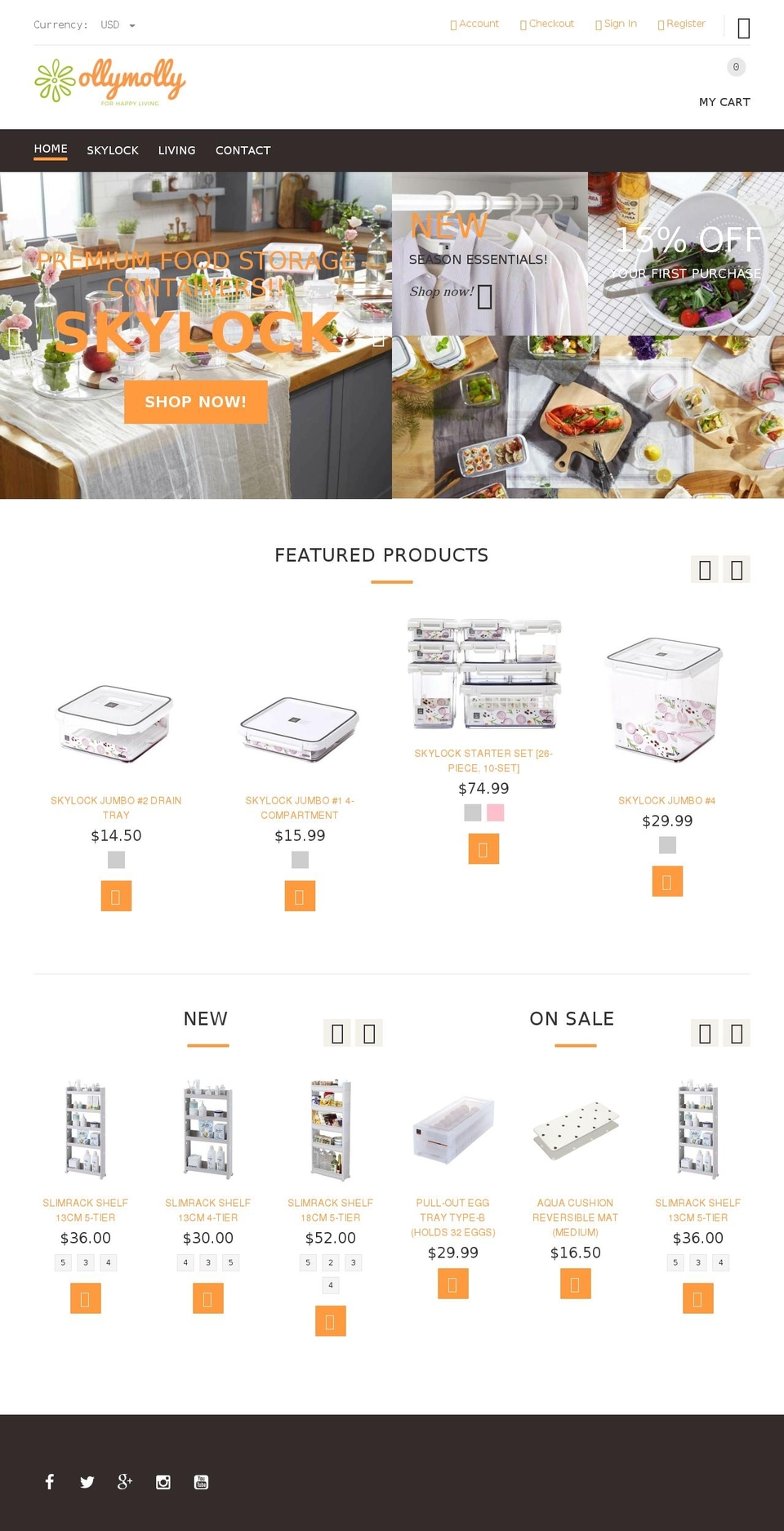 ollymolly.com — Shopify storefront screenshot