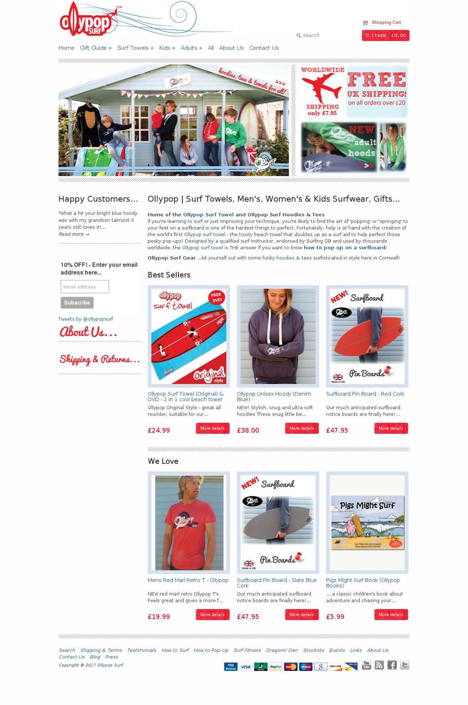 ollypopsurf.com shopify website screenshot