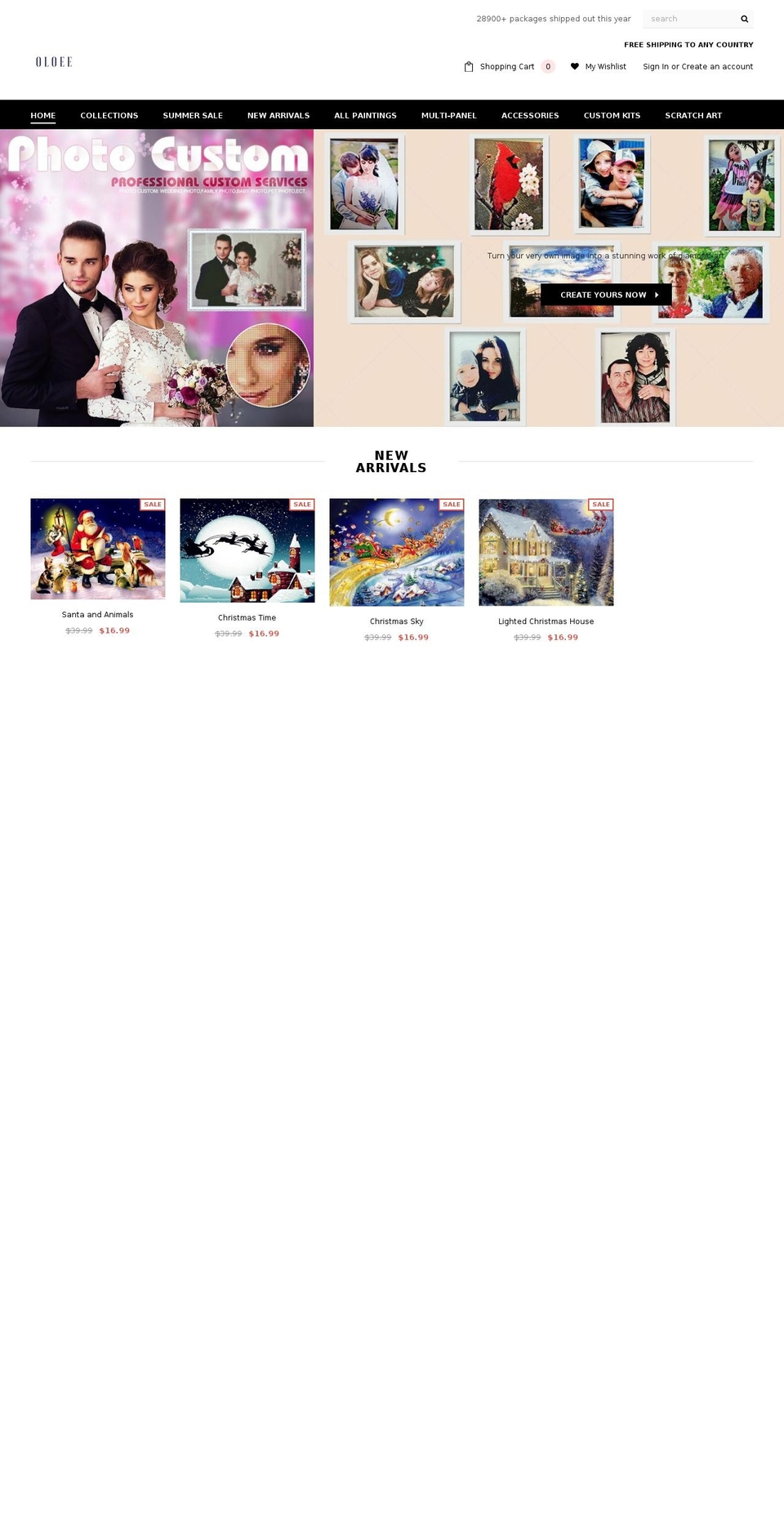 oloee.com shopify website screenshot