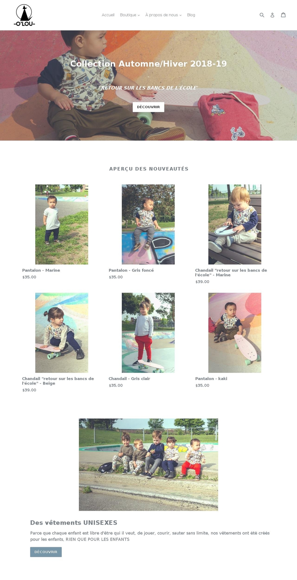 olou-shop.com shopify website screenshot