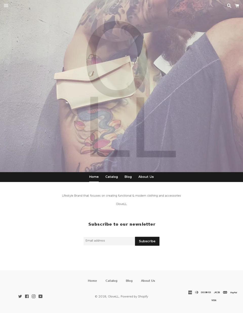 olovell.com shopify website screenshot