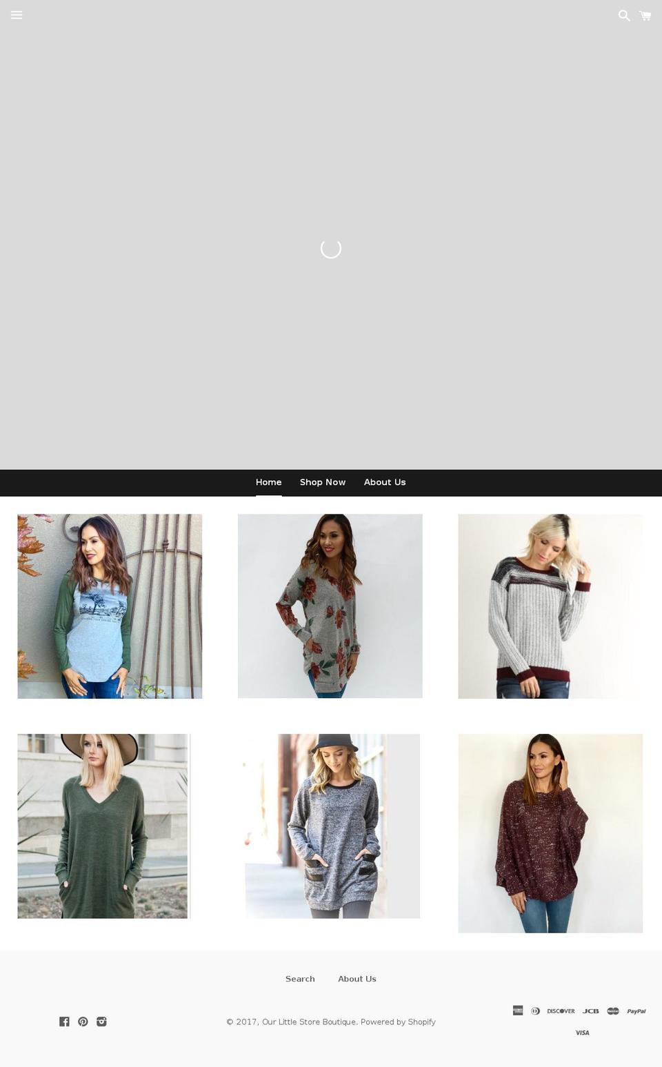 olsboutique.com shopify website screenshot