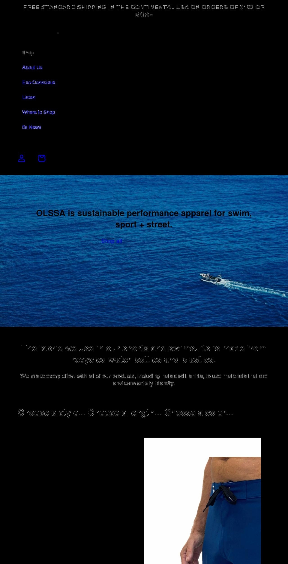 olssaoutdoor.com shopify website screenshot