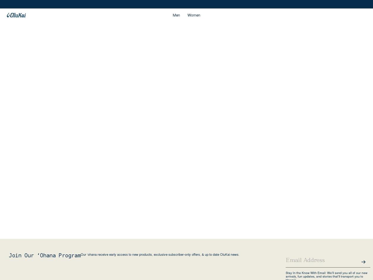 olukai.com.au shopify website screenshot