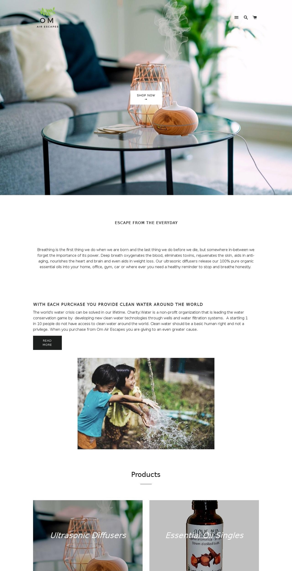 omairescapes.com — Shopify storefront screenshot