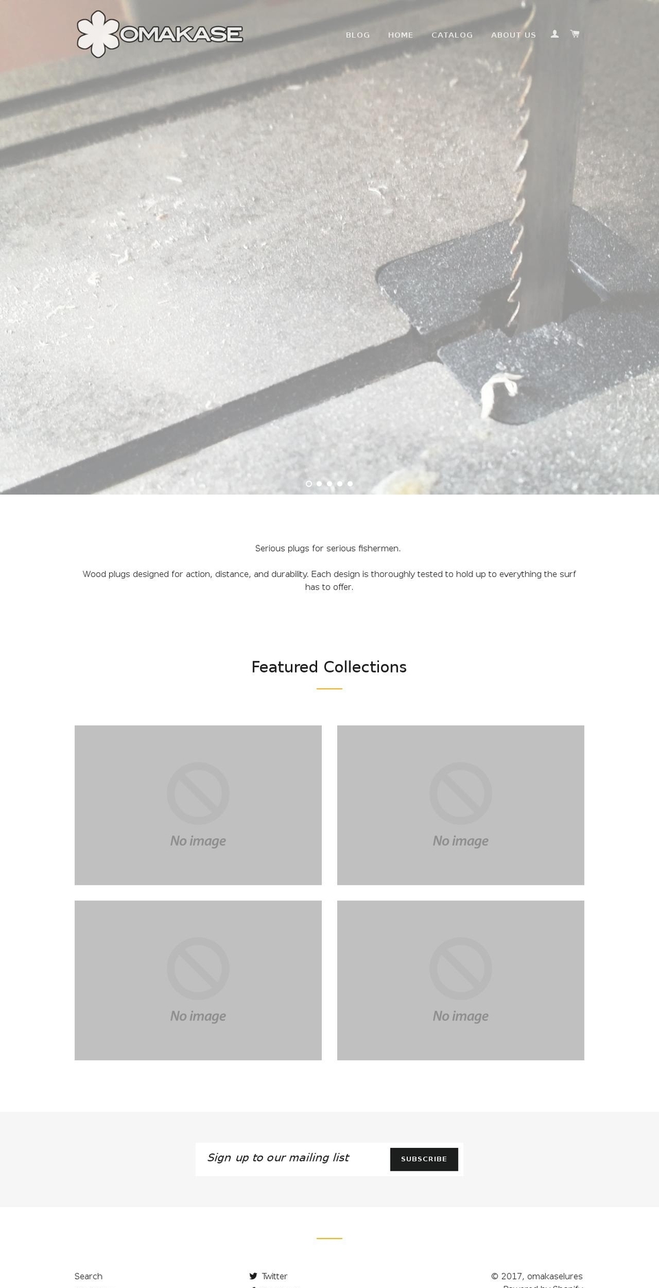 omakaselures.com shopify website screenshot