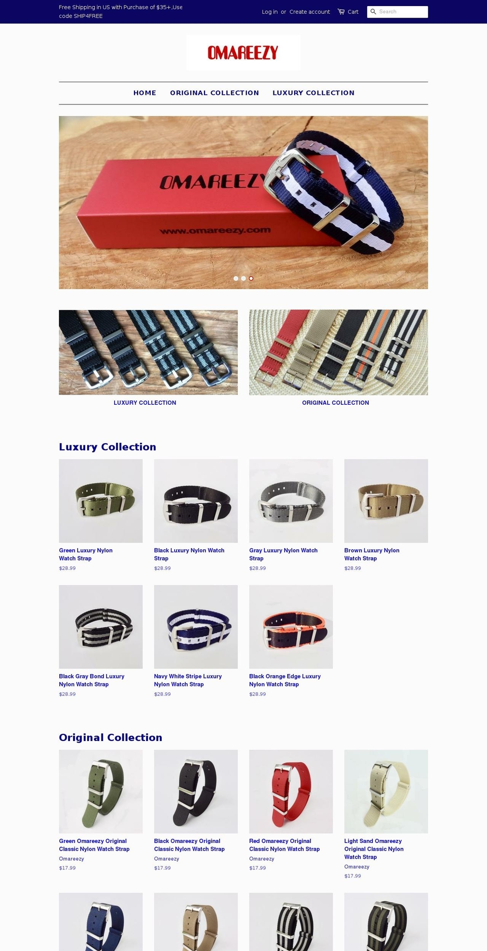 omareezy.com — Shopify storefront screenshot