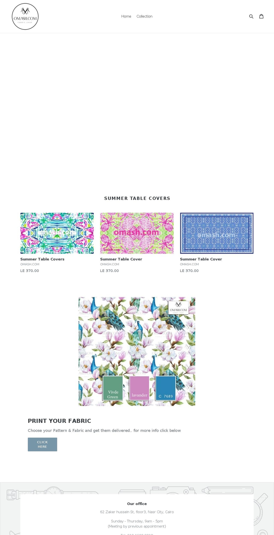 omash.com shopify website screenshot