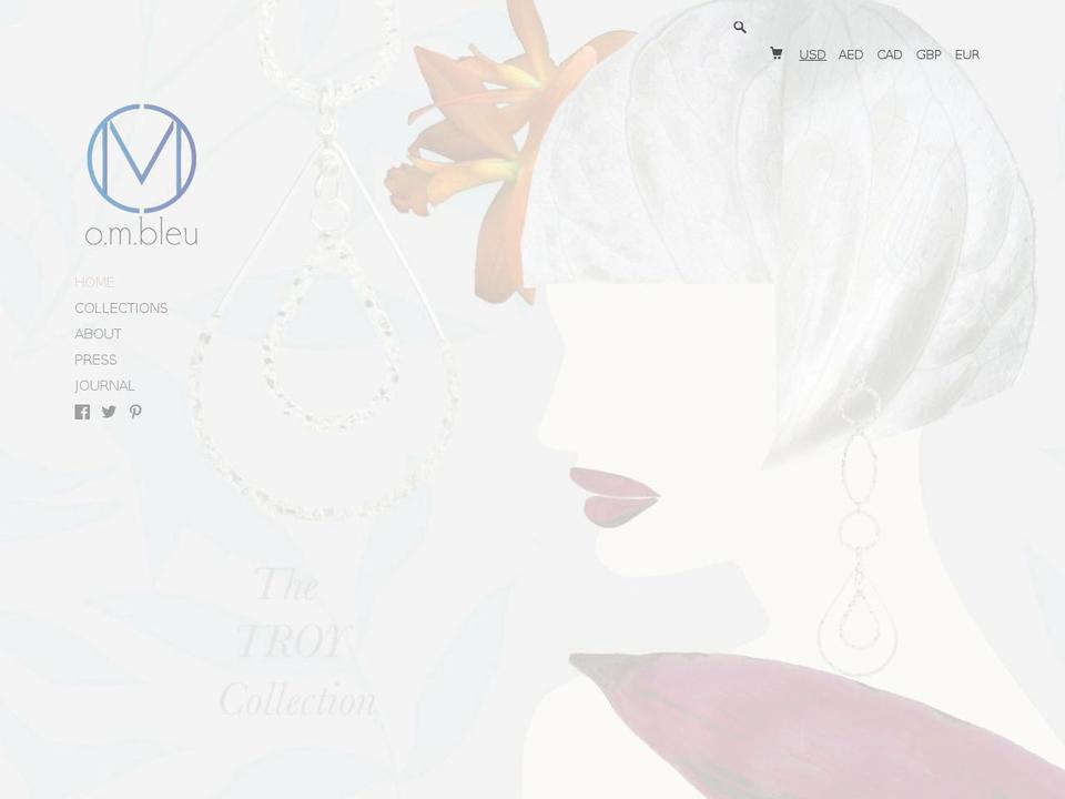 ombleu.com — Shopify storefront screenshot