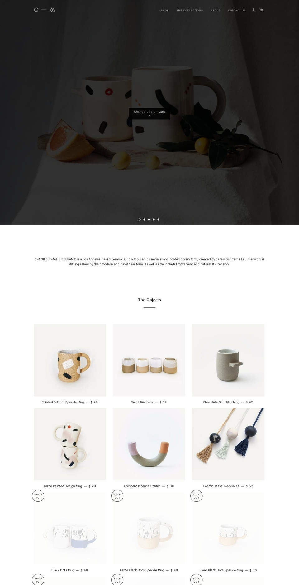 omceramic.com shopify website screenshot