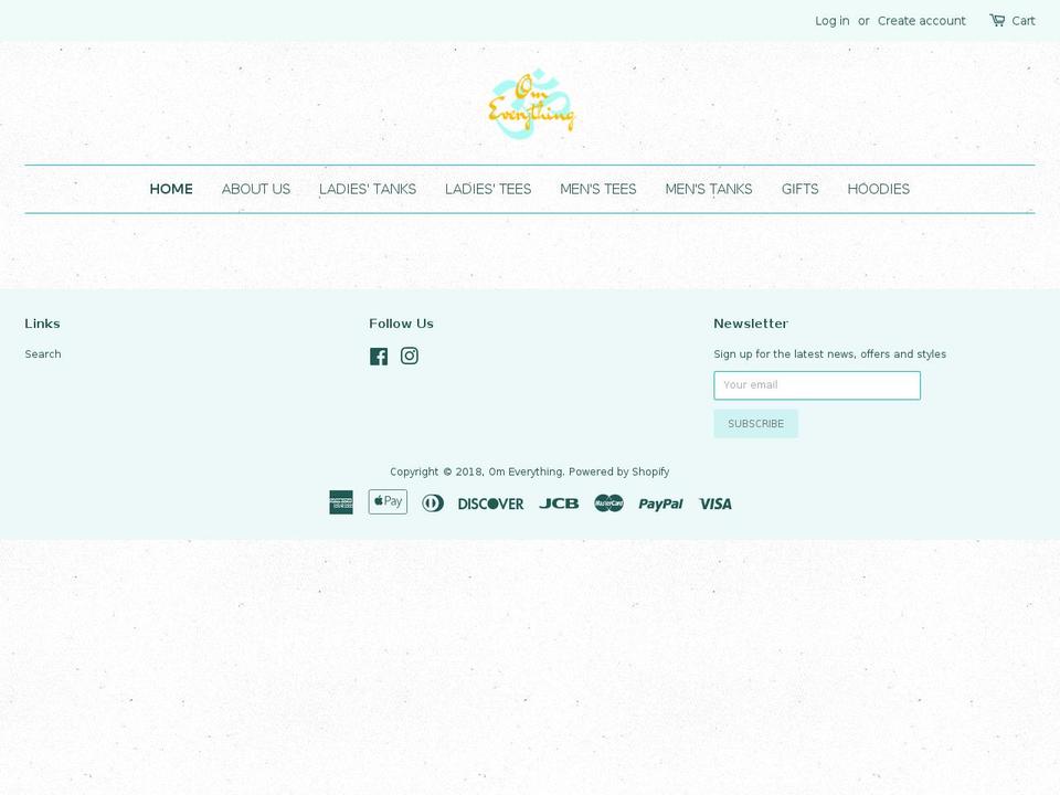 omeverything.com — Shopify storefront screenshot