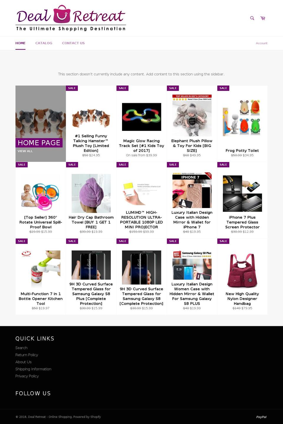 omg.deals shopify website screenshot